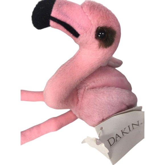 Pink Flip the Flamingo Bean Bag Plush by Dakin Huggables With Original Tags - Picture 2 of 10